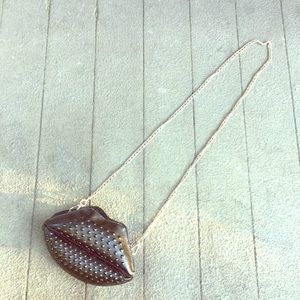 Torrid studded black lips crossbody bag 🖤✨